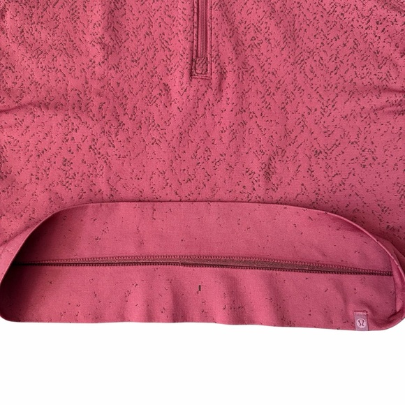 Lululemon Rest Less Cropped Half Zip Mulled Wine Herringbone Fade 2 - Picture 10 of 16